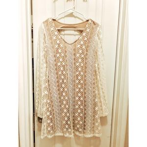 Cream Lace Dress